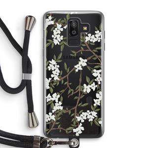 CaseCompany Blossoming spring: Samsung Galaxy J8 (2018) Transparant Hoesje met koord