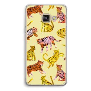 CaseCompany Cute Tigers and Leopards: Samsung A3 (2017) Transparant Hoesje