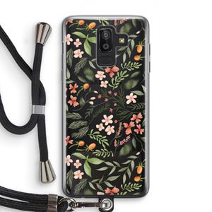 CaseCompany Sweet little flowers: Samsung Galaxy J8 (2018) Transparant Hoesje met koord