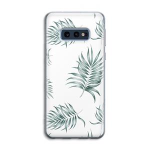 CaseCompany Simple leaves: Samsung Galaxy S10e Transparant Hoesje