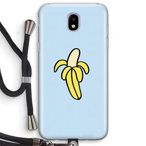 CaseCompany Banana: Samsung Galaxy J5 (2017) Transparant Hoesje met koord