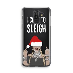 CaseCompany Came To Sleigh: Samsung Galaxy J8 (2018) Transparant Hoesje