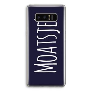 CaseCompany Moatsje!: Samsung Galaxy Note 8 Transparant Hoesje