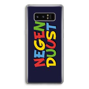 CaseCompany 90's One: Samsung Galaxy Note 8 Transparant Hoesje