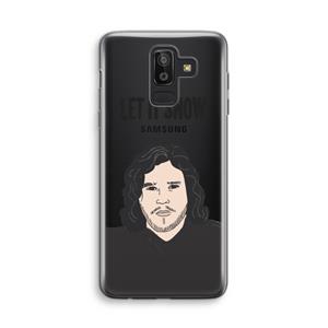 CaseCompany Let It Snow: Samsung Galaxy J8 (2018) Transparant Hoesje