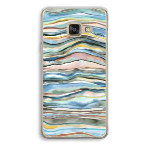 CaseCompany Watercolor Agate: Samsung A3 (2017) Transparant Hoesje
