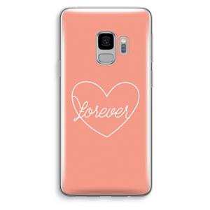 CaseCompany Forever heart: Samsung Galaxy S9 Transparant Hoesje