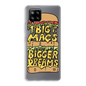 CaseCompany Big Macs Bigger Dreams: Samsung Galaxy A42 5G Transparant Hoesje