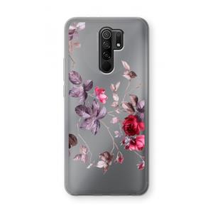 CaseCompany Mooie bloemen: Xiaomi Redmi 9 Transparant Hoesje