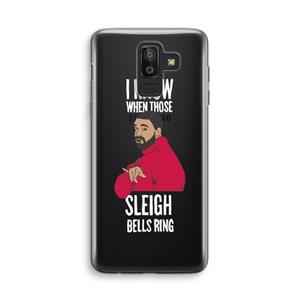 CaseCompany Sleigh Bells Ring: Samsung Galaxy J8 (2018) Transparant Hoesje
