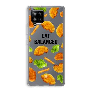 CaseCompany Eat Balanced: Samsung Galaxy A42 5G Transparant Hoesje