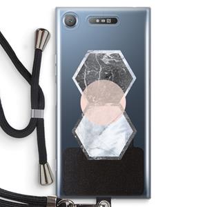 CaseCompany Creatieve toets: Sony Xperia XZ1 Transparant Hoesje met koord