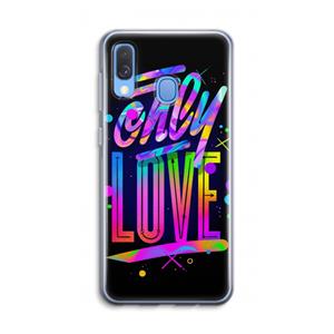 CaseCompany Only Love: Samsung Galaxy A40 Transparant Hoesje