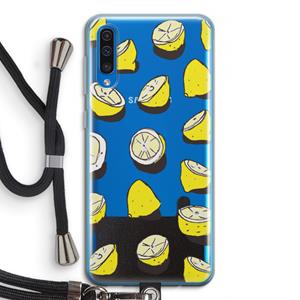 CaseCompany When Life Gives You Lemons...: Samsung Galaxy A50 Transparant Hoesje met koord