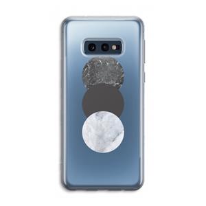 CaseCompany Marmeren cirkels: Samsung Galaxy S10e Transparant Hoesje