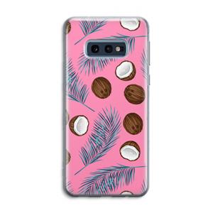 CaseCompany Kokosnoot roze: Samsung Galaxy S10e Transparant Hoesje