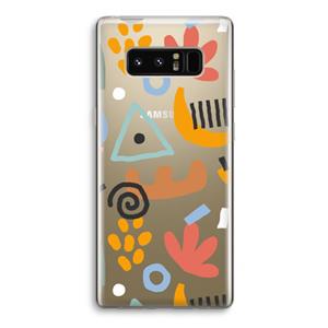 CaseCompany Abstract: Samsung Galaxy Note 8 Transparant Hoesje