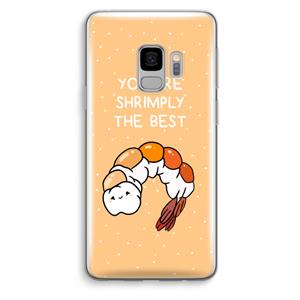 CaseCompany You're Shrimply The Best: Samsung Galaxy S9 Transparant Hoesje