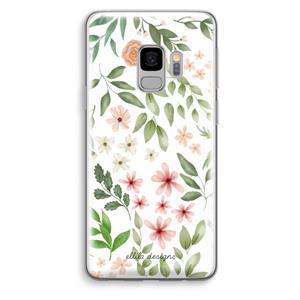 CaseCompany Botanical sweet flower heaven: Samsung Galaxy S9 Transparant Hoesje