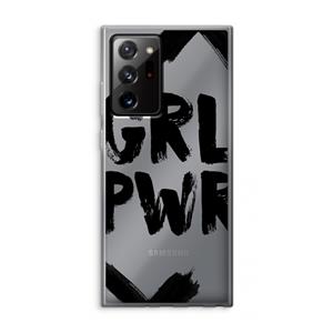 CaseCompany Girl Power #2: Samsung Galaxy Note 20 Ultra / Note 20 Ultra 5G Transparant Hoesje