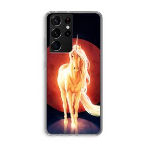 CaseCompany Last Unicorn: Samsung Galaxy S21 Ultra Transparant Hoesje
