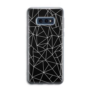 CaseCompany Geometrische lijnen wit: Samsung Galaxy S10e Transparant Hoesje