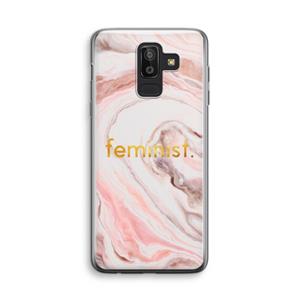 CaseCompany Feminist: Samsung Galaxy J8 (2018) Transparant Hoesje
