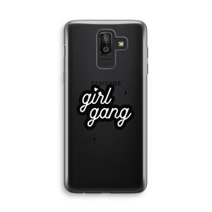 CaseCompany Girl Gang: Samsung Galaxy J8 (2018) Transparant Hoesje
