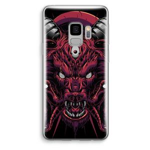 CaseCompany Hell Hound and Serpents: Samsung Galaxy S9 Transparant Hoesje