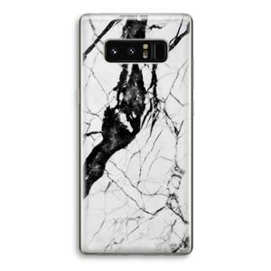 CaseCompany Witte marmer 2: Samsung Galaxy Note 8 Transparant Hoesje