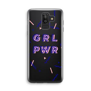 CaseCompany GRL PWR: Samsung Galaxy J8 (2018) Transparant Hoesje