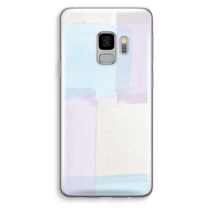 CaseCompany Square pastel: Samsung Galaxy S9 Transparant Hoesje