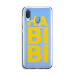 CaseCompany Habibi Blue: Samsung Galaxy A40 Transparant Hoesje