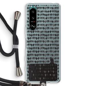 CaseCompany Crazy shapes: Sony Xperia 5 III Transparant Hoesje met koord