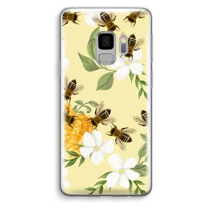 CaseCompany No flowers without bees: Samsung Galaxy S9 Transparant Hoesje