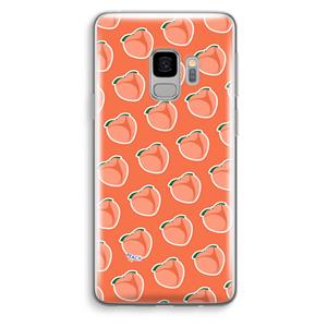 CaseCompany Just peachy: Samsung Galaxy S9 Transparant Hoesje
