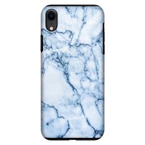 CaseCompany Blauw marmer: iPhone XR Tough Case