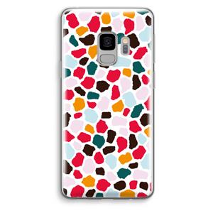 CaseCompany Colored Giraffe: Samsung Galaxy S9 Transparant Hoesje