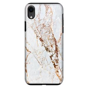 CaseCompany Goud marmer: iPhone XR Tough Case