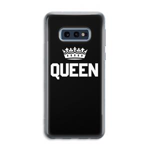 CaseCompany Queen zwart: Samsung Galaxy S10e Transparant Hoesje