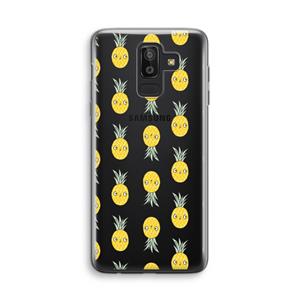CaseCompany Ananas: Samsung Galaxy J8 (2018) Transparant Hoesje