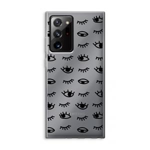 CaseCompany Eye pattern #2: Samsung Galaxy Note 20 Ultra / Note 20 Ultra 5G Transparant Hoesje