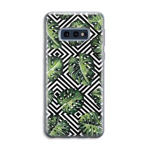 CaseCompany Geometrische jungle: Samsung Galaxy S10e Transparant Hoesje
