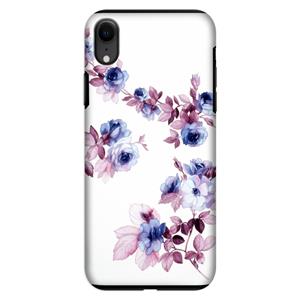 CaseCompany Waterverf bloemen: iPhone XR Tough Case