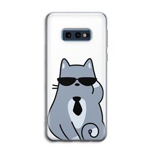 CaseCompany Cool cat: Samsung Galaxy S10e Transparant Hoesje