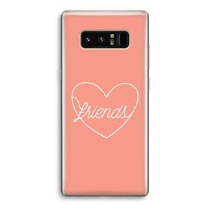 CaseCompany Friends heart: Samsung Galaxy Note 8 Transparant Hoesje