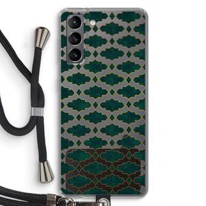 CaseCompany Moroccan tiles: Samsung Galaxy S21 Transparant Hoesje met koord