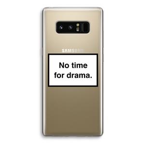 CaseCompany No drama: Samsung Galaxy Note 8 Transparant Hoesje