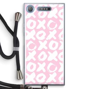 CaseCompany XOXO: Sony Xperia XZ1 Transparant Hoesje met koord