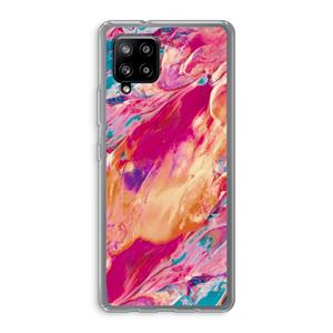 CaseCompany Pastel Echoes: Samsung Galaxy A42 5G Transparant Hoesje